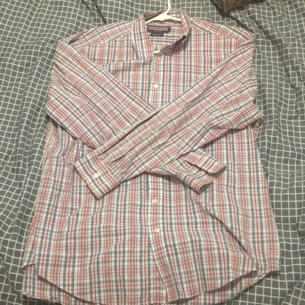 Vineyard Vines plaid Button Down